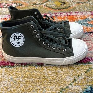 PF Flyers High-Top Sneakers. Women’s 9.5 or men’s size 8